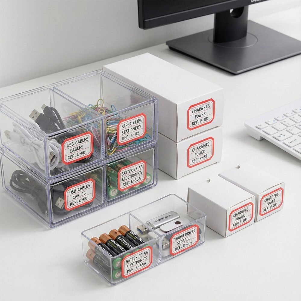RedlineSticker-06.jpg Self-Adhesive Label Stickers – Durable Rectangular Sheet