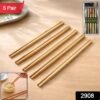 Bamboo Chopsticks Set – Premium Reusable 5 Pairs for Dining