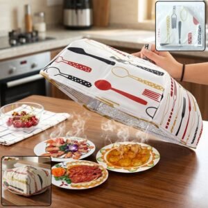 ReusableKitchenFoodCover-WOSKU-01.jpg Reusable Food Cover – Small Size Foldable Dish Lid | CookAura
