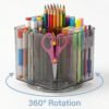 Desk Organizer – 360° Rotating Acrylic Pen Stand for Workspace