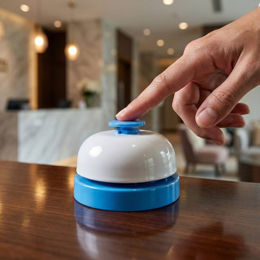 Desk Ring Bell – Loud Sound & Compact Design for Offices