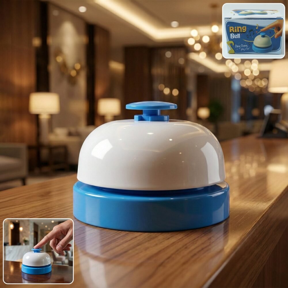 Desk Ring Bell – Loud Sound & Compact Design for Offices