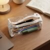 Transparent PVC Pencil Case – Stylish & Durable Stationery Organizer