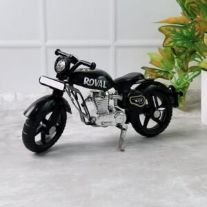 Metal Bullet Bike Toy with Side Stand – Realistic Miniature Model