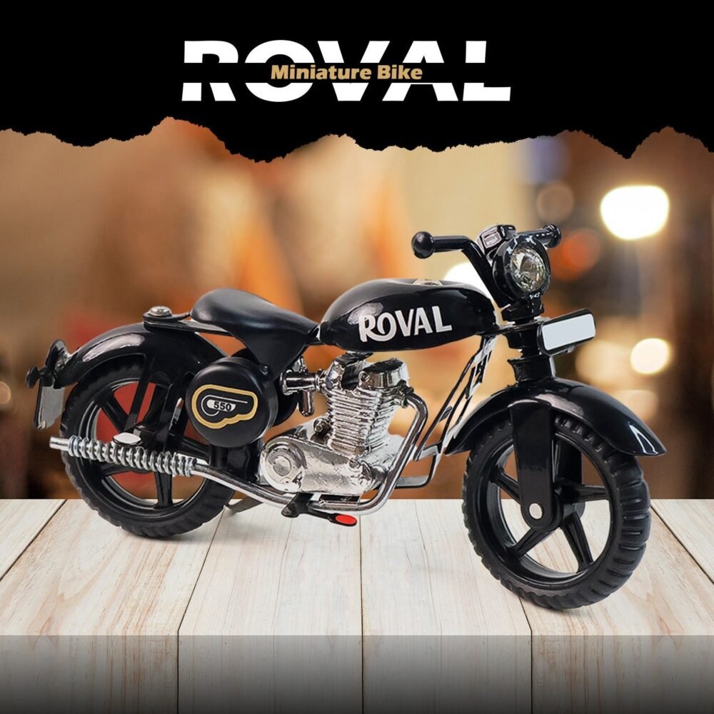 Metal Bullet Bike Toy with Side Stand – Realistic Miniature Model