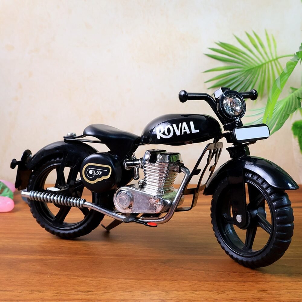 Metal Bullet Bike Toy with Side Stand – Realistic Miniature Model