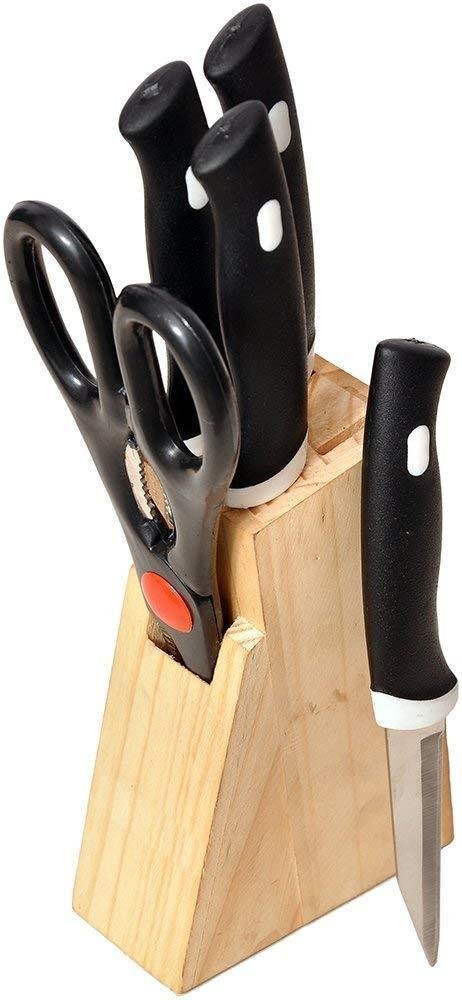 SM8qe21wwzRhHh2NK6vXyduM6XFdq8IOeOsXfLmG.jpg Kitchen Knife Set – 5-Piece Black Set with Wooden Block & Scissors