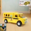 Friction-Powered School Bus Toy – Durable Push-and-Go Vehicle for Kids