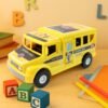 Friction-Powered School Bus Toy – Durable Push-and-Go Vehicle for Kids
