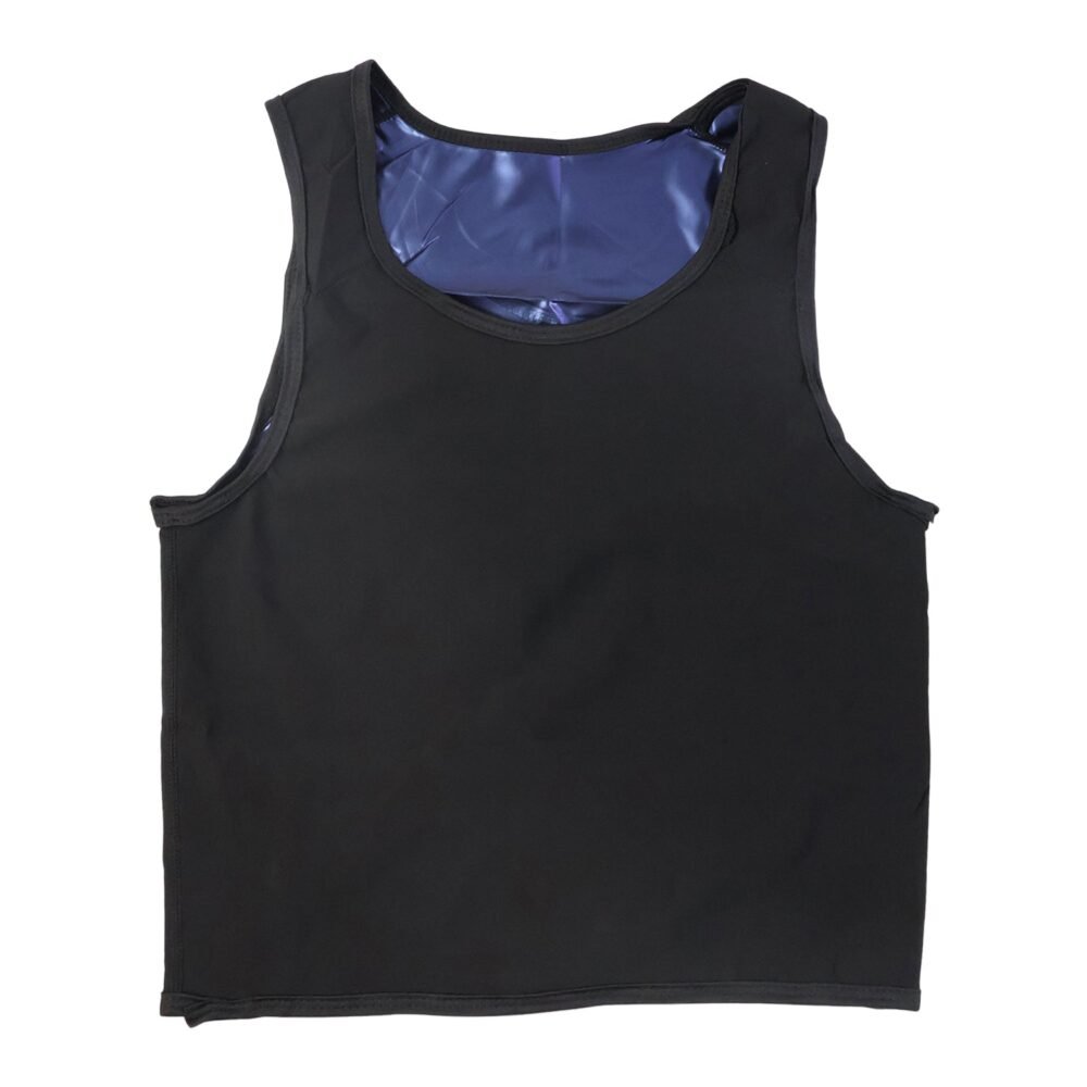 Men’s Sweat Shaper Tank Top – Slim Fit Neoprene Vest for Posture & Sweat Boost