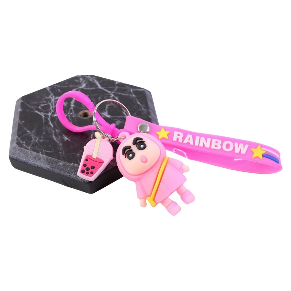 Cartoon Character Keychain – Cute Rainbow Strap Bag Charm
