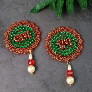Shubh Labh Decorative Door Hanging – Beaded Festival Wall Décor Set