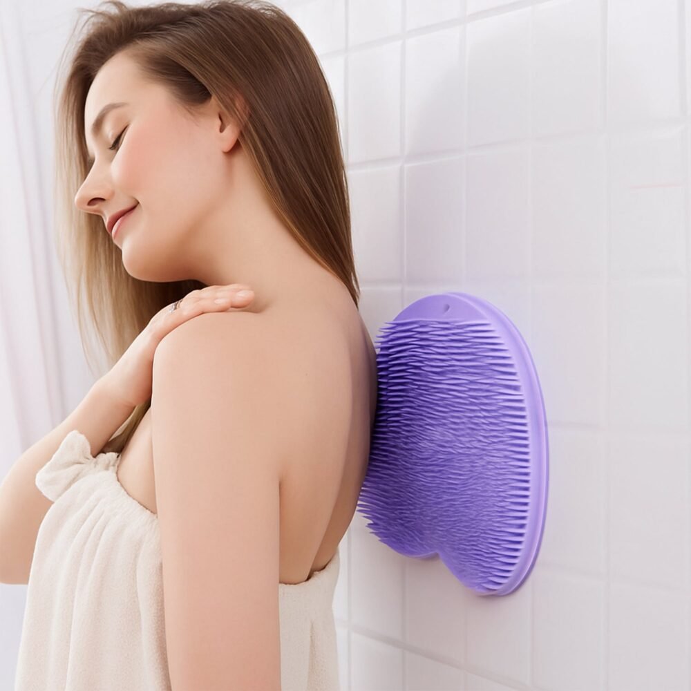 Silicone Bath Massage Cushion – Suction Cup Foot Scrubber Mat