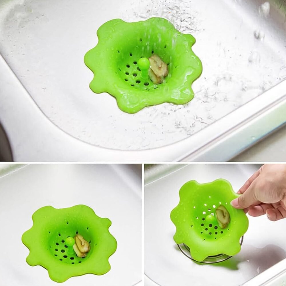 Silicone-sink-stainer-05.jpg Silicone Sink Strainer – Flexible, Anti-Clog Hair Catcher