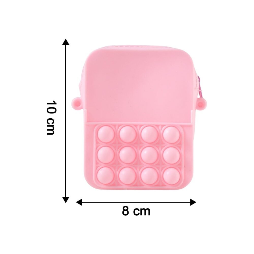 Kids Pop It Fidget Shoulder Bag – Fun Silicone Crossbody
