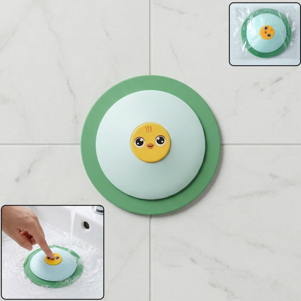 SinkHoleProtector-WOSKU-01.jpg Duck Design Silicone Sink Drain Stopper – Flexible & Reusable