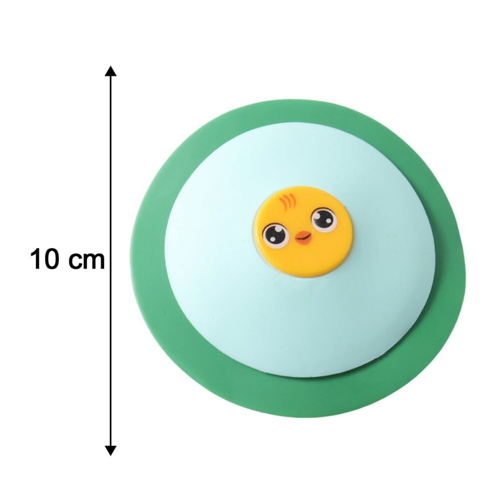 SinkHoleProtector-size.jpg Duck Design Silicone Sink Drain Stopper – Flexible & Reusable