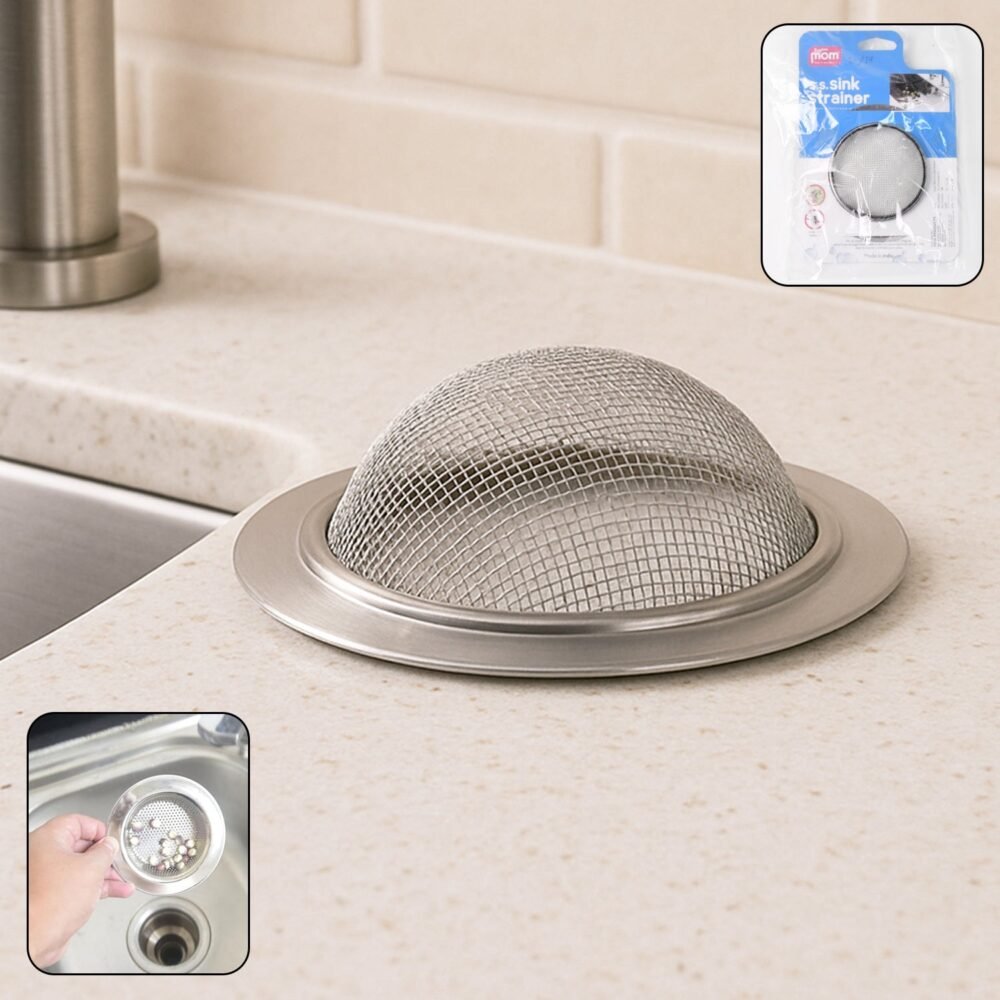 SinkSrainerWOSKU-01.jpg Stainless Steel Sink Strainer – Durable Anti-Clog Kitchen Filter