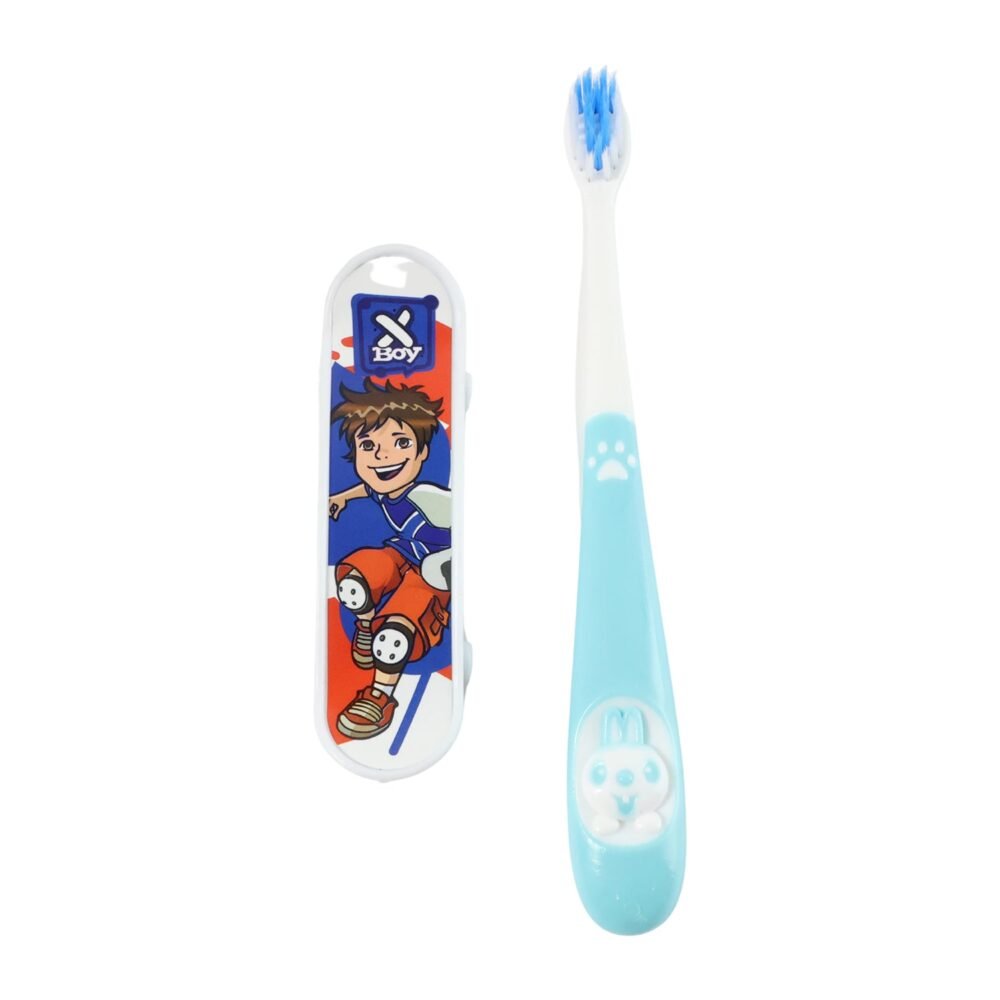 Kids Toothbrush with Cartoon Sketchboard Toy – Soft Bristles & Fun Design