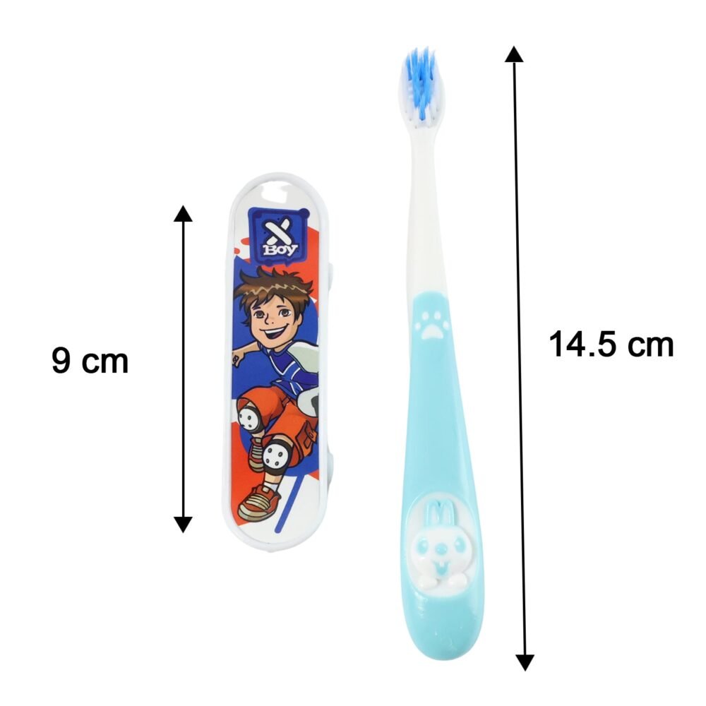 Kids Toothbrush with Cartoon Sketchboard Toy – Soft Bristles & Fun Design