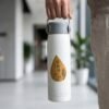 Glass Water Bottle with Phone Holder – Leakproof & Stylish Design