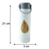 Glass Water Bottle with Phone Holder – Leakproof & Stylish Design