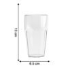 Transparent Smoothie Glass Set – 6 Durable 300ml Tumblers