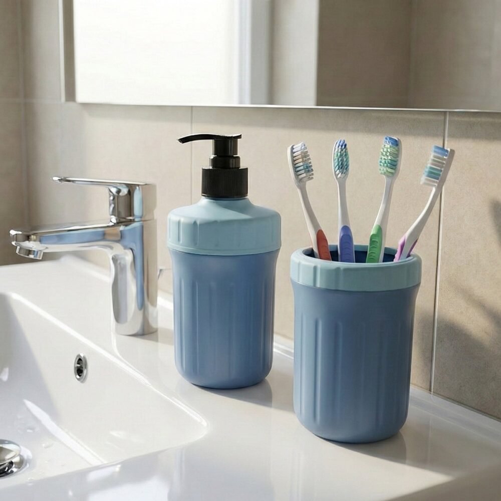 Multipurpose Soap Dispenser with Utility Holder – Compact & Practical Set