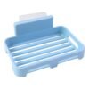 Plastic Soap Dish with Drain Slots – Self-Adhesive Wall Mount