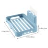 Plastic Soap Dish with Drain Slots – Self-Adhesive Wall Mount