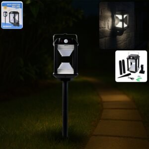Solar Induction LED Wall Lamp – Motion Sensor Outdoor Light