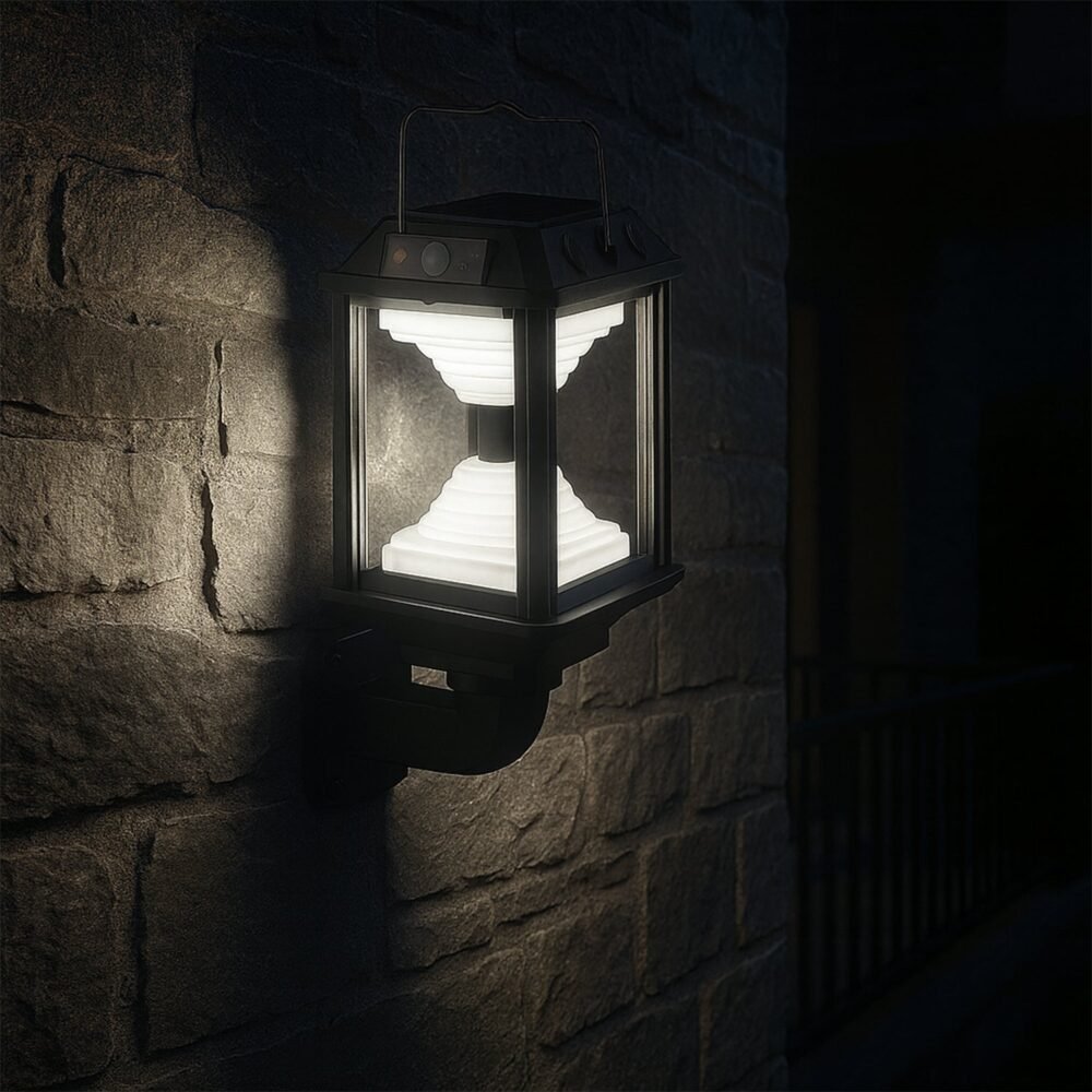 Solar Induction LED Wall Lamp – Motion Sensor Outdoor Light