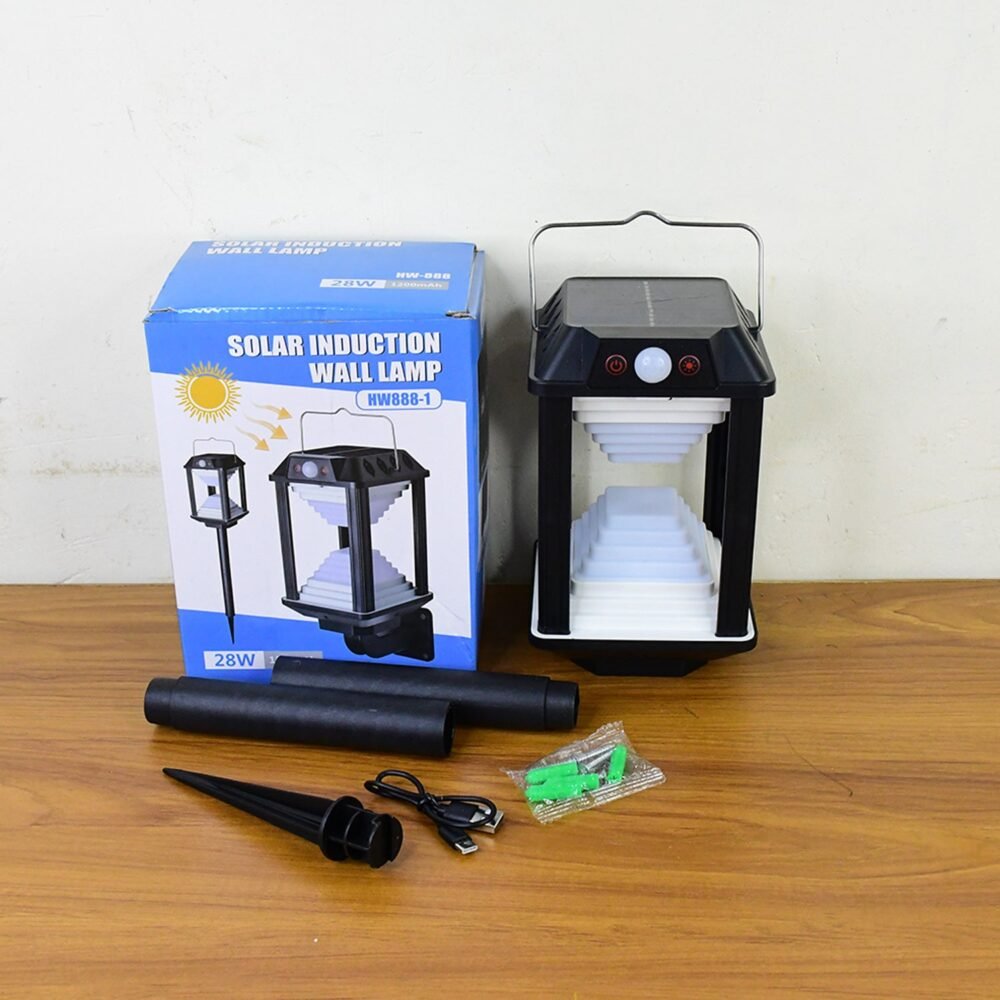 Solar Induction LED Wall Lamp – Motion Sensor Outdoor Light