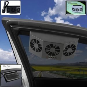 Solar-Powered-Car-Ventilation-Fans-01.jpg Solar Powered Car Window Ventilation Fan – Triple Fan Cooling System