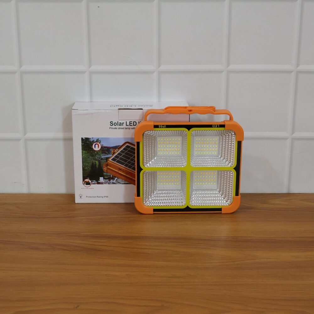 High Power Solar LED Flood Light – Rechargeable Outdoor Security