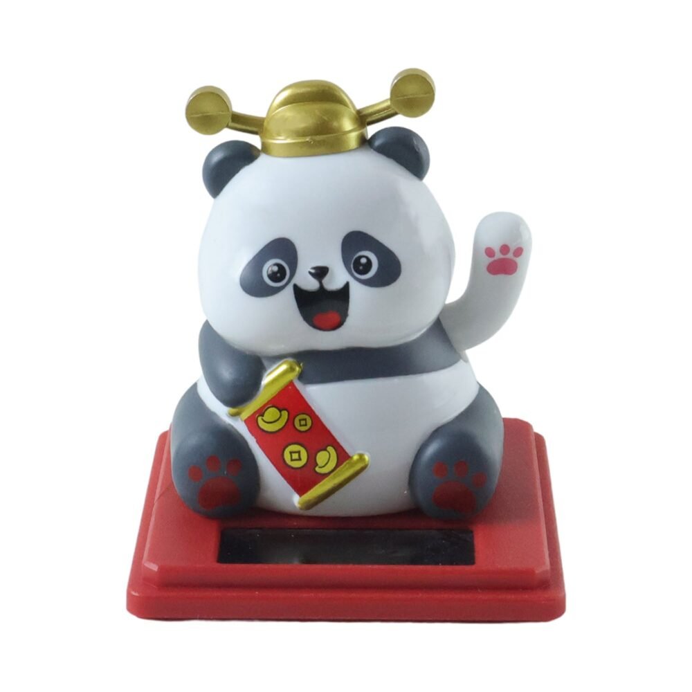 SolarPandaMovingHand-04.jpg Solar Powered Moving Hand Panda Showpiece – Cute Waving Desk Decor