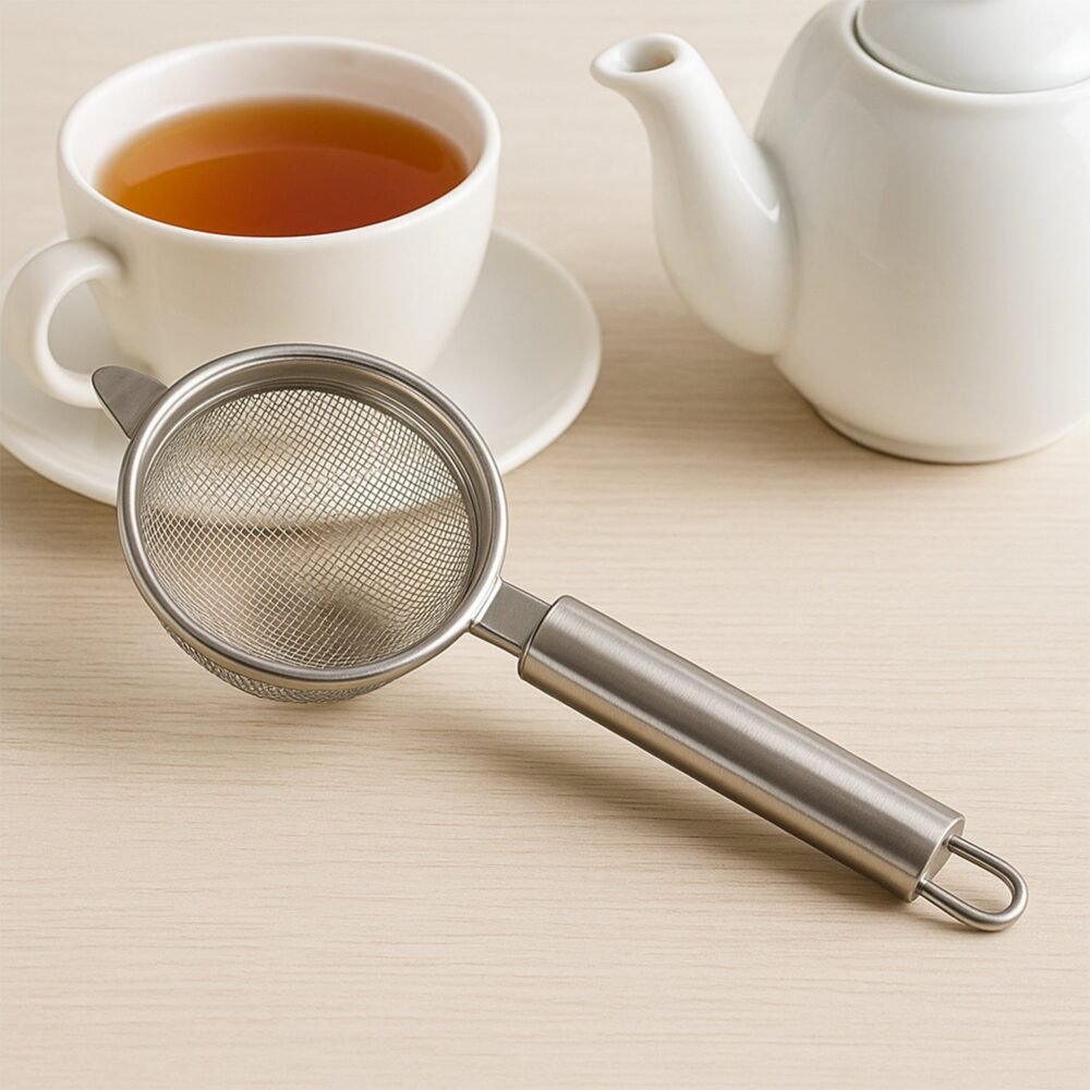 Medium Euro Mesh Strainer – Double Mesh Stainless Steel Filter