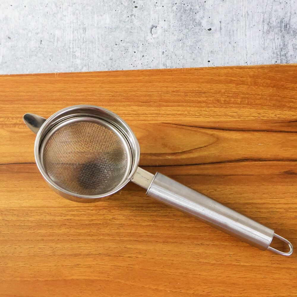 Medium Euro Mesh Strainer – Double Mesh Stainless Steel Filter
