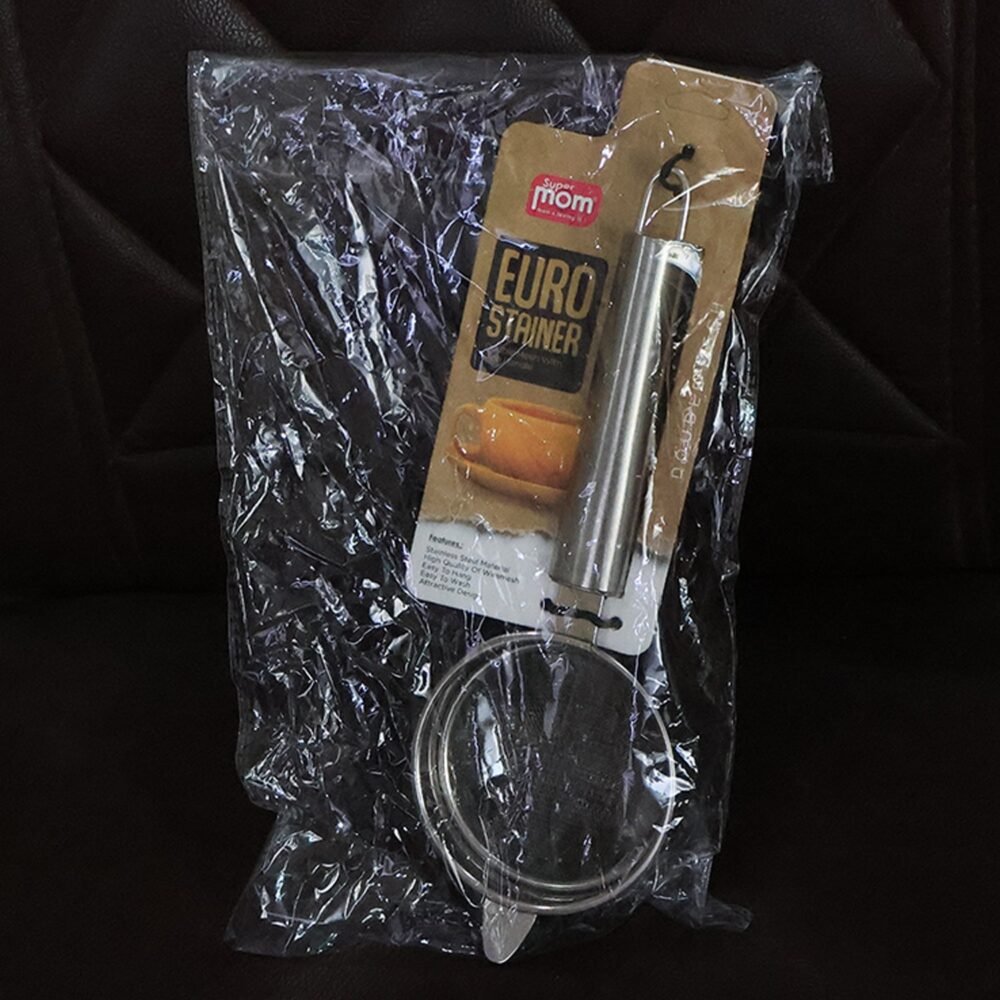 Medium Euro Mesh Strainer – Double Mesh Stainless Steel Filter