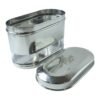 Stainless Steel Oval Canister – Airtight Food Storage for Freshness