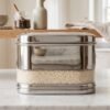 Stainless Steel Oval Canister – Airtight Food Storage for Freshness