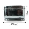 Stainless Steel Oval Canister – Airtight Food Storage for Freshness