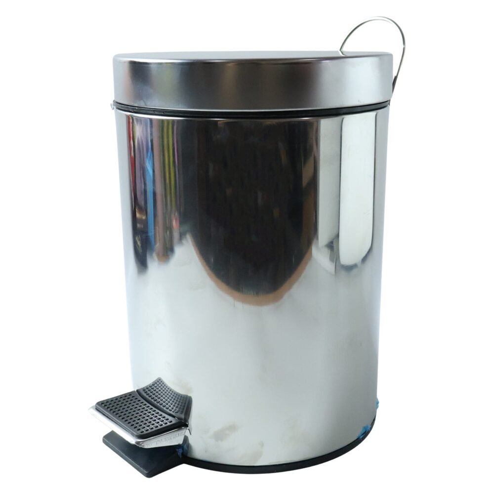 Stainless Steel Pedal Dustbin – Compact & Hygienic Waste Disposal