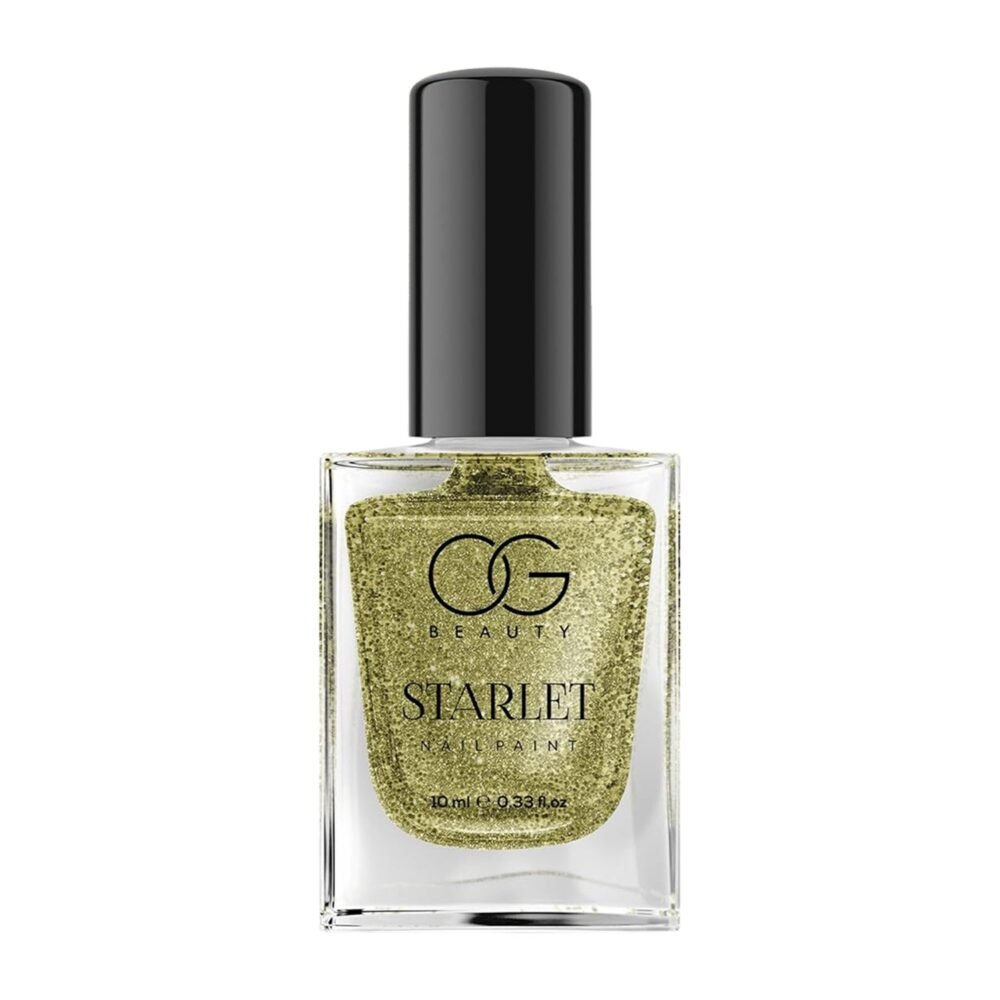 Starlet-Nail-Paint-Sunshine-Gold-05.jpg Glitter Nail Paint – Sunshine Gold with Long-Lasting Sparkle