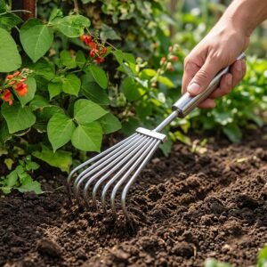 Stainless Steel Garden Rake – Durable & Rust-Resistant Tool for Easy Gardening