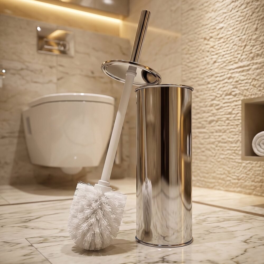 Toilet Cleaning Brush – Durable with Long Handle and Holder