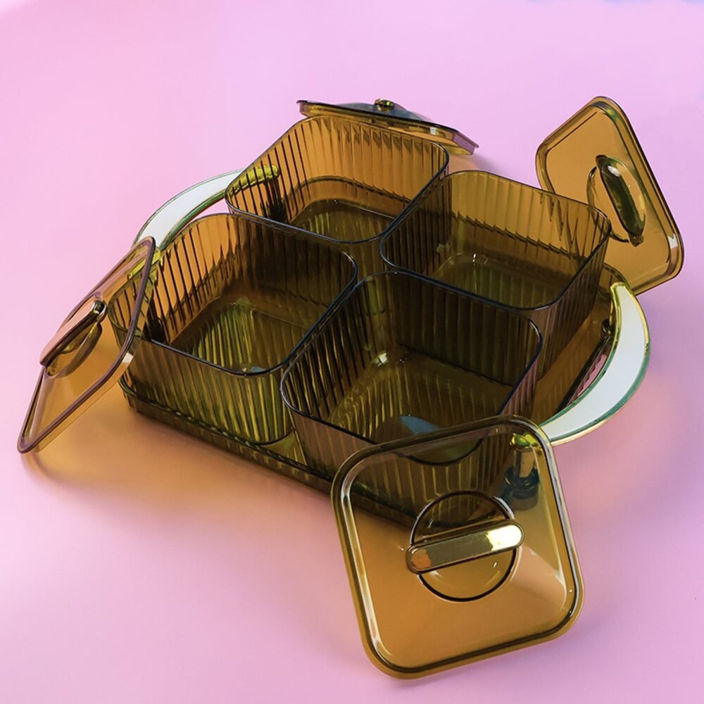 Storage-box-05_c44b8062-8f0e-4d55-ab7d-30f86ca226ca.jpg Dryfruit Storage Box – Luxury 4-Piece Airtight Set with Tray