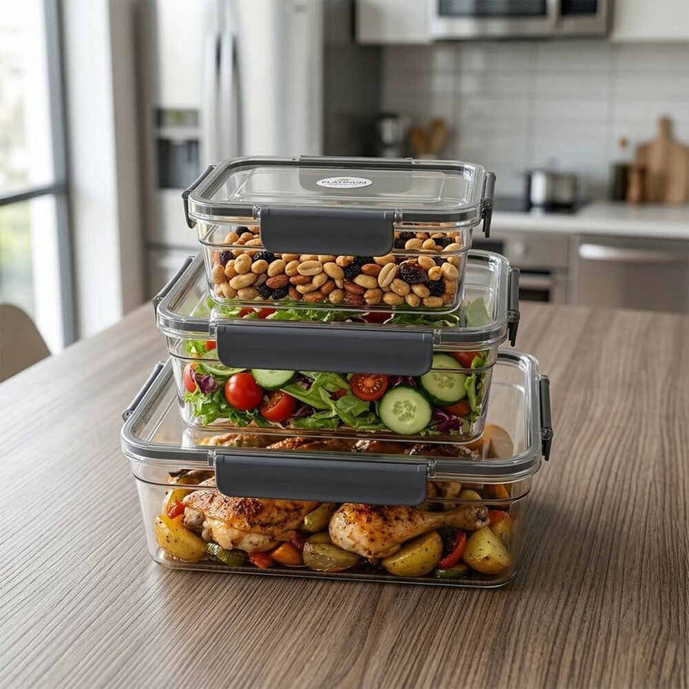 Storagecontainer-06.jpg Plastic Airtight Food Storage Container Set – Keep Food Fresh and Organized