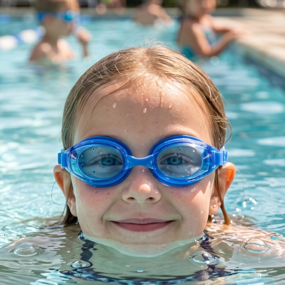 Kids Premium Swimming Goggles – Crystal Clear Lens & Secure Fit
