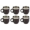 Stainless Steel Cappuccino Mugs – Double Wall Insulated 100ML Set